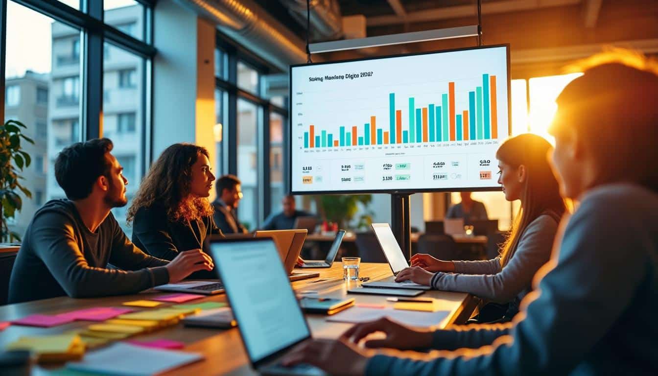 Illustration: Définition du marketing digital et contexte du secteur salarial