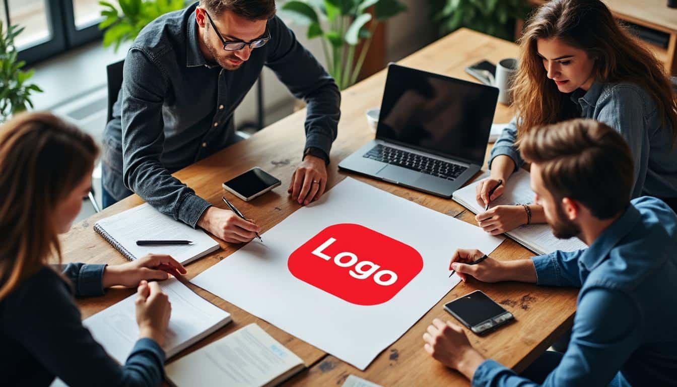 Illustration: Comprendre la signification du logo en rouge dans l’identité de marque